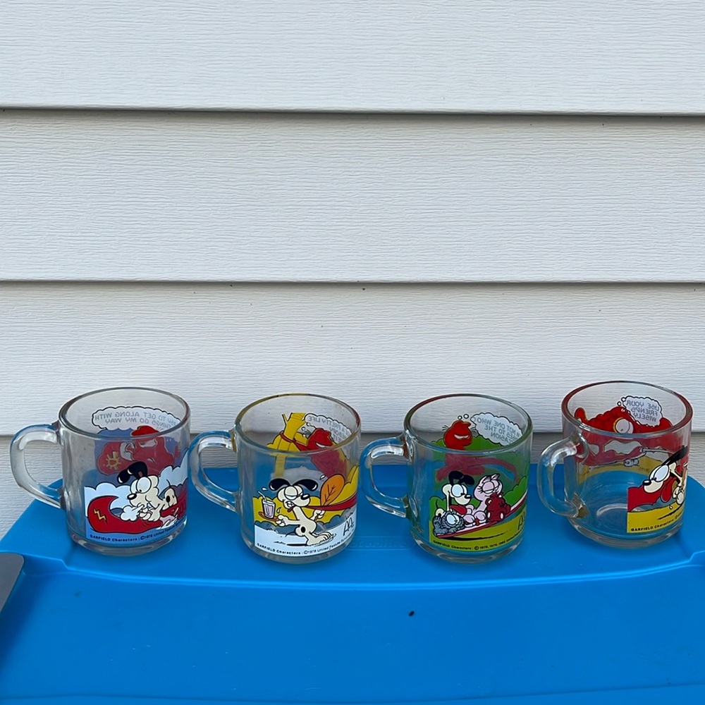 McDonald’s Garfield Tea Glasses